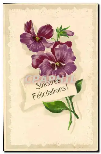 Cartes postales Fantaisie Fleurs