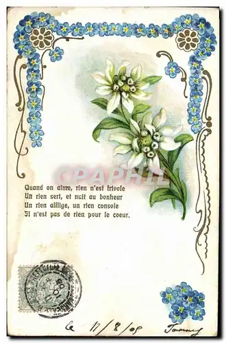 Cartes postales Fantaisie Fleurs