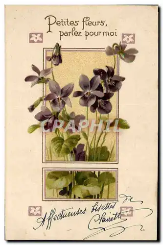 Cartes postales Fantaisie Fleurs