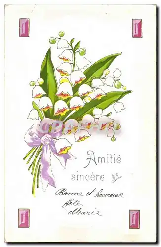 Cartes postales Fantaisie Fleurs Muguet