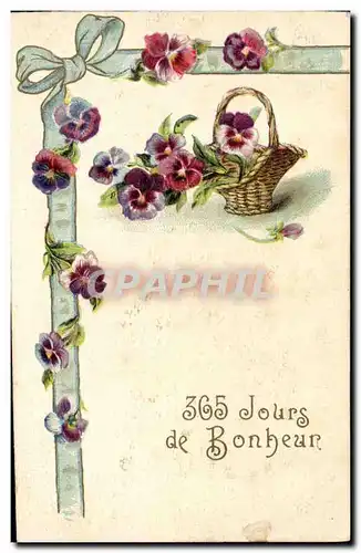 Cartes postales Fantaisie Fleurs