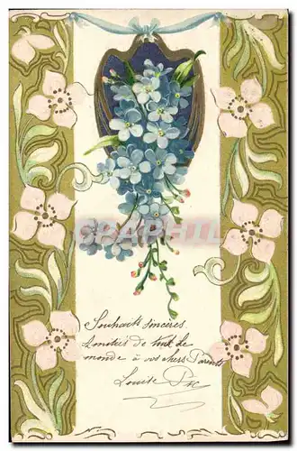 Cartes postales Fantaisie Fleurs