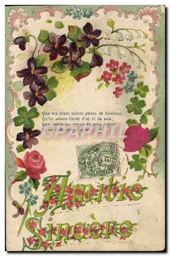 Cartes postales Fantaisie Fleurs