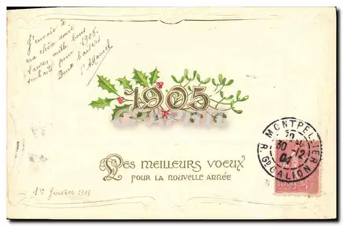 Cartes postales Fantaisie Fleurs Annee 1905