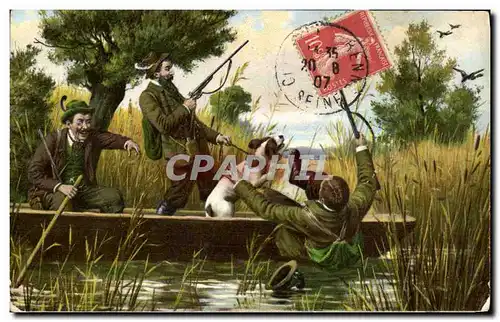 Cartes postales Chasse Chasseur Chien
