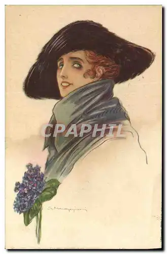 Cartes postales Fantaisie Illustrateur Femme