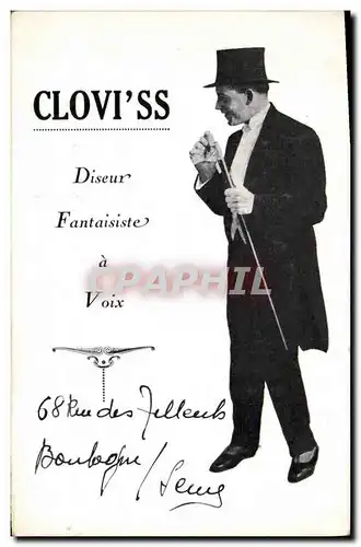 Cartes postales Clovi&#39ss Diseur Fanaisiste a voix