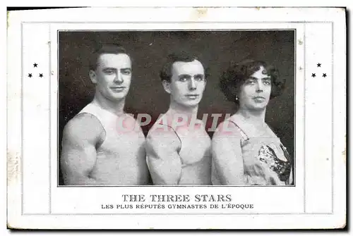Cartes postales The three Stars Les plus reputes gymnastes de l&#39epoque