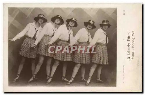 Cartes postales 5 Liberty Girls Intern Dancing Act