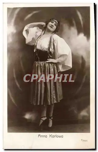 Vintage Postcard Anna Karlowa�