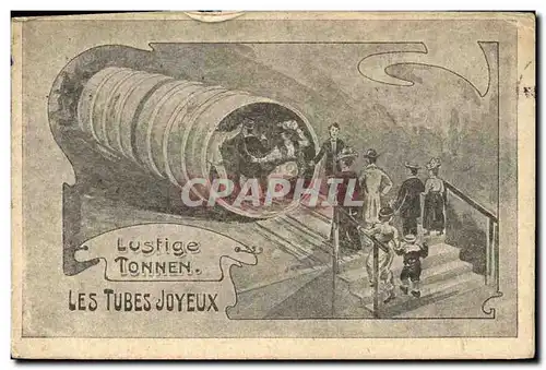Cartes postales Lustige Tonne Les tubes joyeux