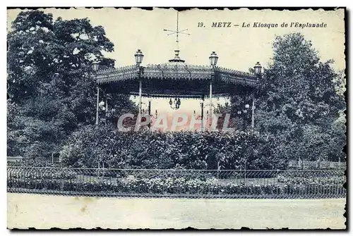 Cartes postales Kiosque de l&#39esplanade Metz