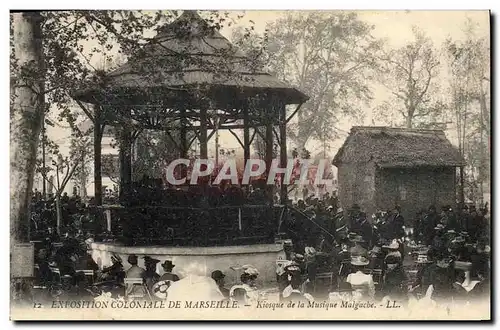 Ansichtskarte AK Kiosque de la musique Malgache Exposition coloniale de Marseille