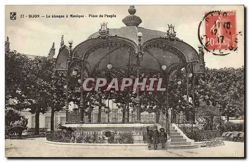 Ansichtskarte AK Kiosque a musique Place du peuple Dijon