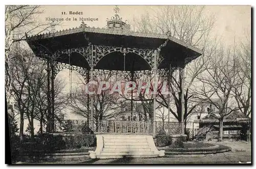 Ansichtskarte AK Kiosque de la musique Rodez