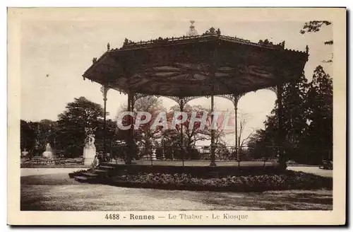 Ansichtskarte AK Kiosque Rennes Le Thabor