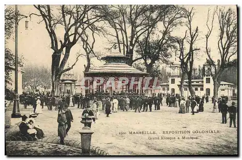 Ansichtskarte AK Grand Kiosque a musique Marseille Exposition coloniale