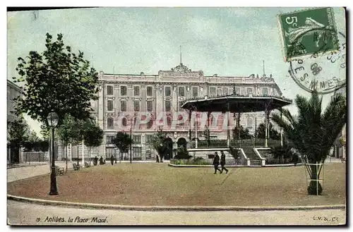 Cartes postales Kiosque Antibes La Place Mace