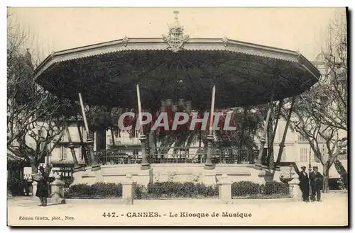 Cartes postales Kiosque de musique Cannes