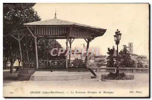 Cartes postales Kiosque Grasse Le nouveau kiosque de musique