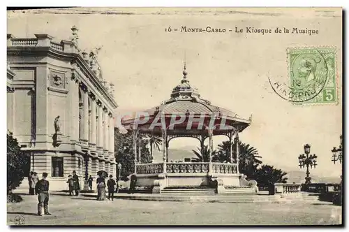 Cartes postales Kiosque de la musique Monte Carlo