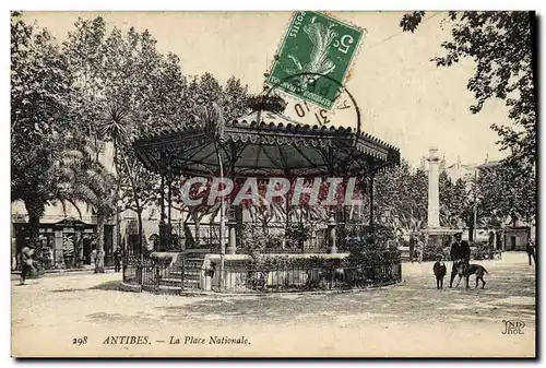 Cartes postales Kiosque Antibes la Place Nationale