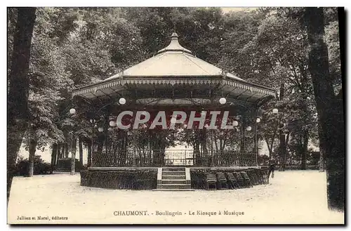 Cartes postales Kiosque a musique Boulingrin Chaumont