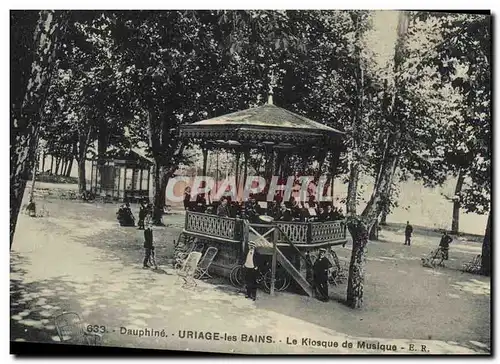 Cartes postales Kiosque de musique Uriage les Bains Dauphine