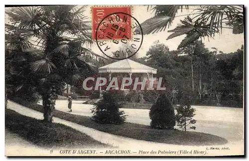 Cartes postales Kiosque Arcachon Place des Palmiers Ville d&#39hiver