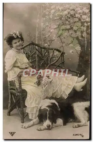 Cartes postales Chien Chiens Femme