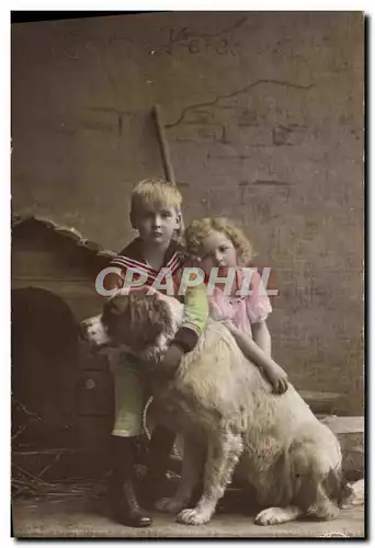 Cartes postales Chien Chiens Enfants