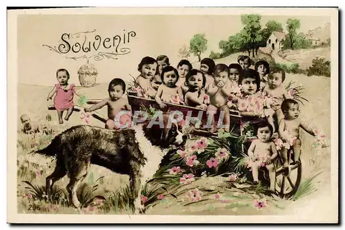 Cartes postales Chien Chiens Enfants Un souvenir