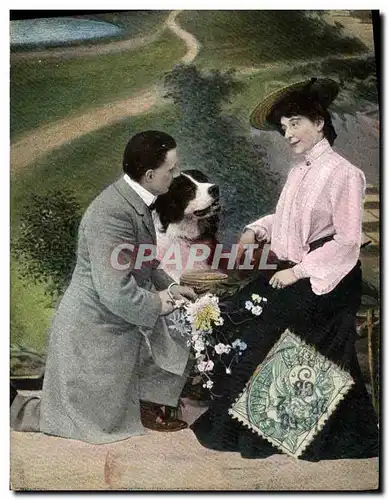 Cartes postales Chien Chiens Femme