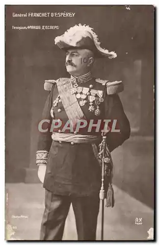 Cartes postales Militaria General Franchet d&#39Esperey