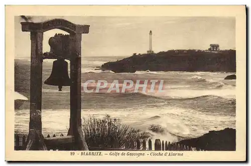 Cartes postales Cloche Biarritz golfe de Gascogne Cloche d&#39alarme