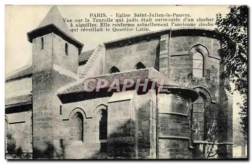 Ansichtskarte AK Cloche Paris Eglise Saint Julien le Pauvre Vue sur la tourelle surmontee d&#39un clocher