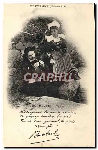 Cartes postales Folklore Mr et Mme Botrel Bretagne