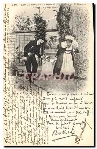 Cartes postales Folklore Les chansons de Botrel illustrees Par Le Petit doigt