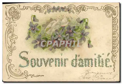 Cartes postales Fantaisie Fleurs Colombes