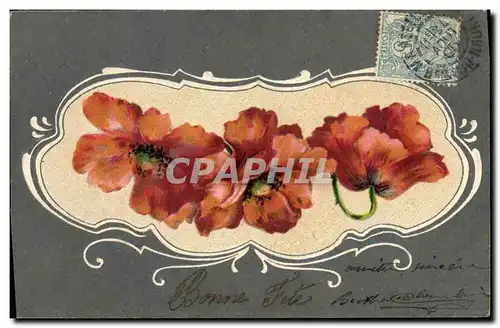 Cartes postales Fantaisie Fleurs