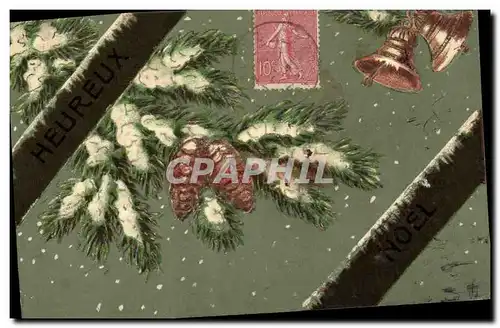 Cartes postales Fantaisie Fleurs Noel