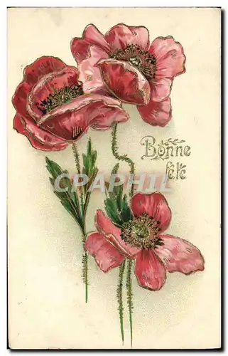 Cartes postales Fantaisie Fleurs