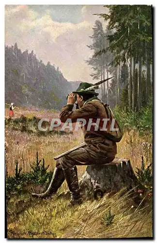 Cartes postales Chasse Chasseur