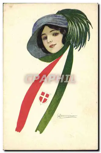 Cartes postales Fantaisie Illustrateur Femme Savoie