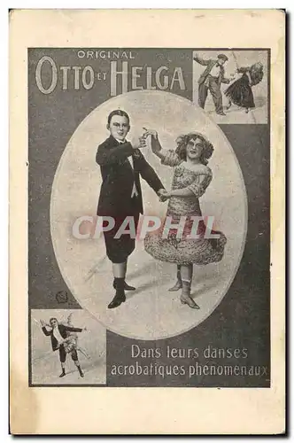 Cartes postales Otto et Helga Acrobates