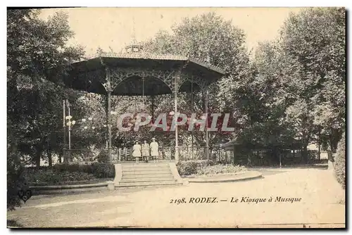 Cartes postales Kiosque a musique Rodez