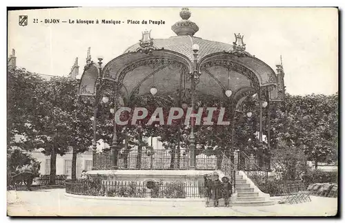 Ansichtskarte AK Kiosque a musique Place du Peuple Dijon