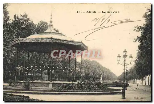 Cartes postales Kiosque Agen Le Gravier