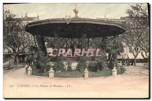 Cartes postales Kiosque de musique Cannes