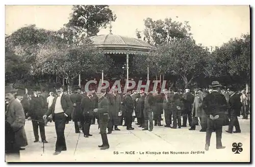 Cartes postales Kiosque des nouveaux jardins Nice